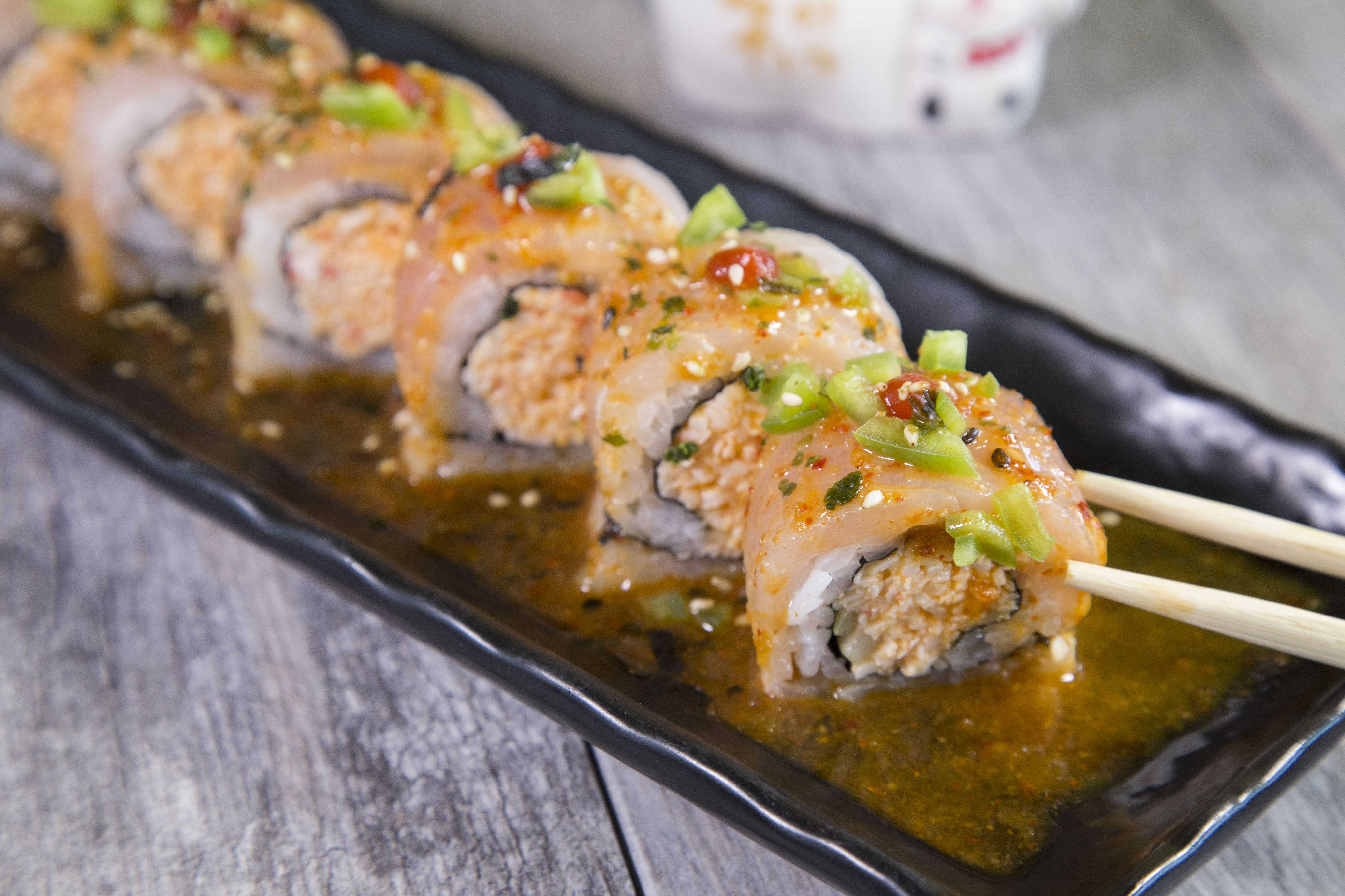 Angry Hamachi served at Sushi Neko near San Tan Valley