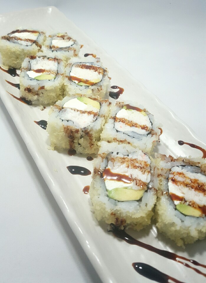 Close-up of Creamy Cali from the Sushi Neko menu