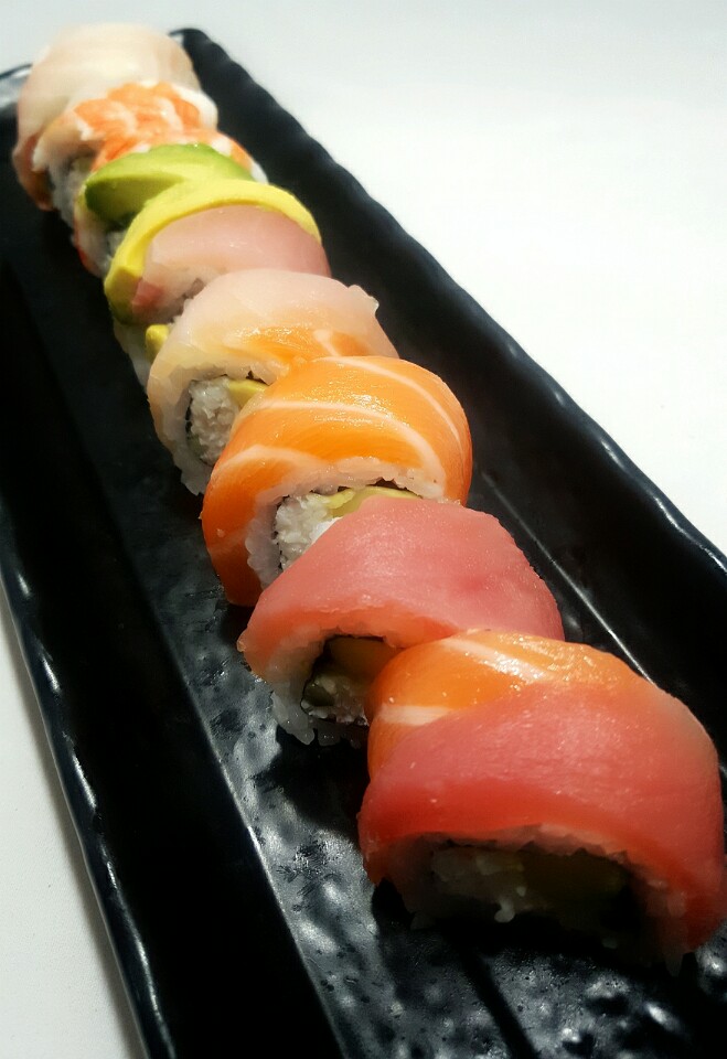 Rainbow prepared at Sushi Neko in Queen Creek
